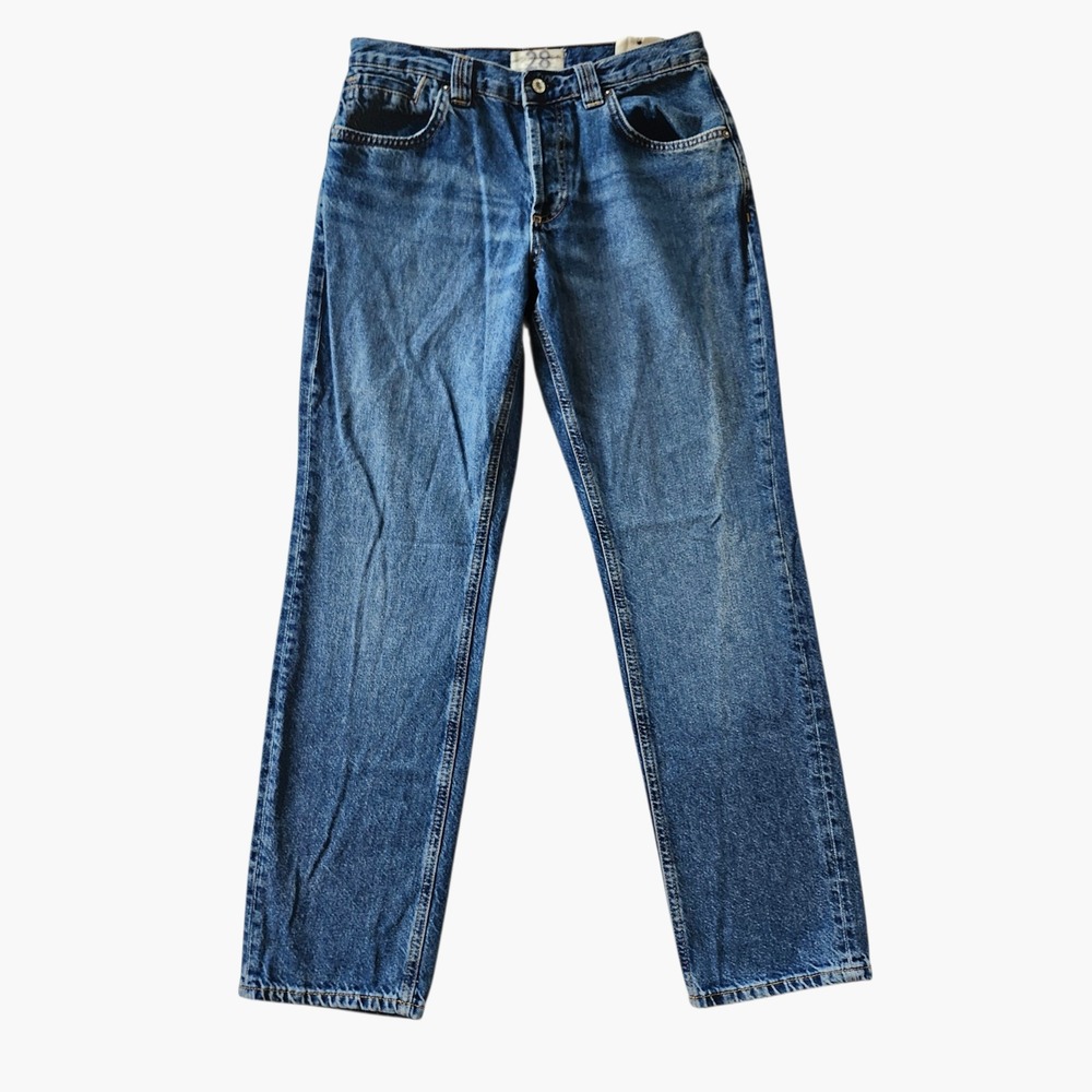 NWT We The Free People Crvy Siren Curvy Low Rise Straight Leg Blue Jeans sz 28 - Picture 3 of 7